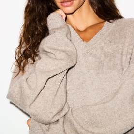 V-Neck Sweater Linen