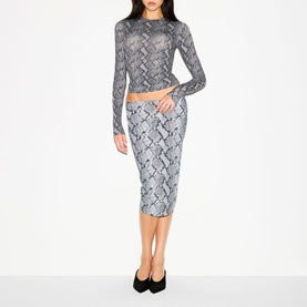 Long Sleeve T-Shirt Shadow Snake Print