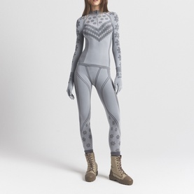 Half Zip Long Sleeve Mirror Winter Fairisle