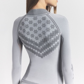 Half Zip Long Sleeve Mirror Winter Fairisle
