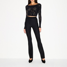Boat Neck Top Obsidian