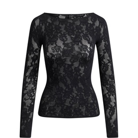 Boat Neck Top Obsidian