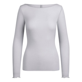 Long Sleeve Boat Neck T-Shirt Mist