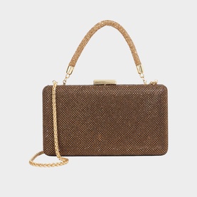 Beaut Embellished Top Handle Clutch