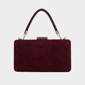 Beaut Embellished Top Handle Clutch