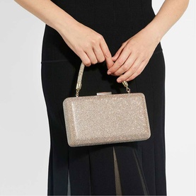 Beaut Embellished Top Handle Clutch