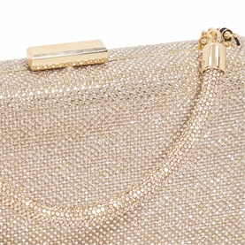 Beaut Embellished Top Handle Clutch