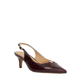 Distinctive Leather Slingback Heels