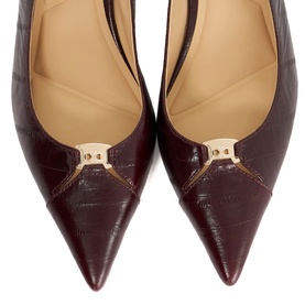 Distinctive Leather Slingback Heels