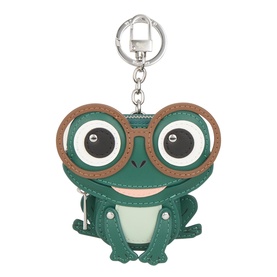Frog Shaped Leather Keyring