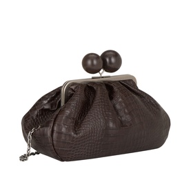 Pasticcino Medium Crocodile Print Leather Clutch Bag