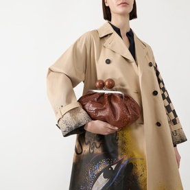 Alisso Croc Print Pasticcino Clutch