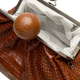 Alisso Croc Print Pasticcino Clutch