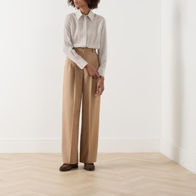 Flirt Silk Striped Blouse