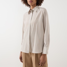 Flirt Silk Striped Blouse