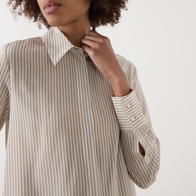 Flirt Silk Striped Blouse