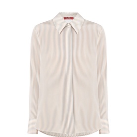 Flirt Silk Striped Blouse
