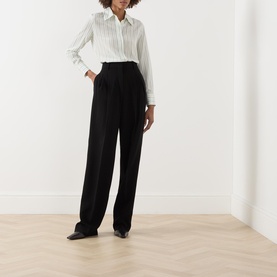 Flirt Silk Striped Blouse