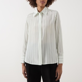Flirt Silk Striped Blouse