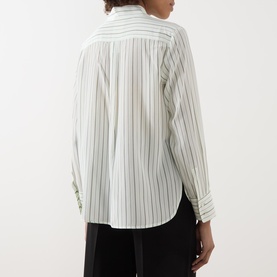 Flirt Silk Striped Blouse
