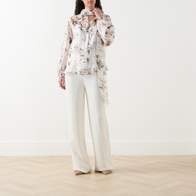 Tetere Floral Pussy Bow Blouse