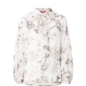 Tetere Floral Pussy Bow Blouse