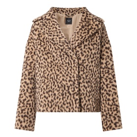 Disegno Leopard Shearling Coat