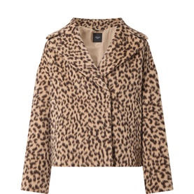 Disegno Leopard Shearling Coat