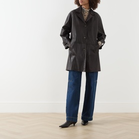 Camino Single-Breasted Leather Jacket