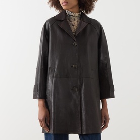 Camino Single-Breasted Leather Jacket