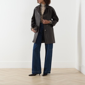 Camino Single-Breasted Leather Jacket