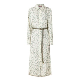 Snob Floral Silk Shirt Dress