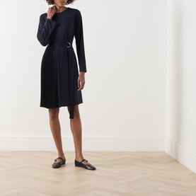 Talamo Pleated Mini Dress