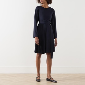Talamo Pleated Mini Dress