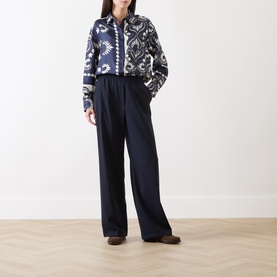 Lastra Silk Printed Blouse