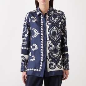 Lastra Silk Printed Blouse