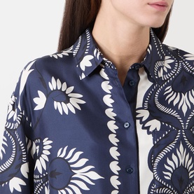 Lastra Silk Printed Blouse