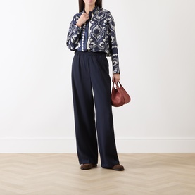 Lastra Silk Printed Blouse