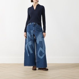 Vortice Cropped Wide Leg Jeans