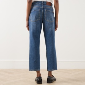 Manetta Bead Embroidered Straight Leg Jeans