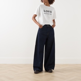 Bella Mid-Rise Wide Leg Jeans