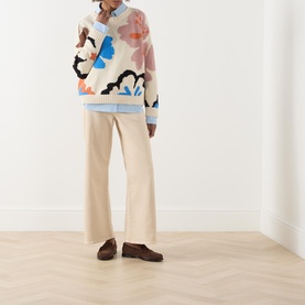 Celebre Graphic Flower Sweater