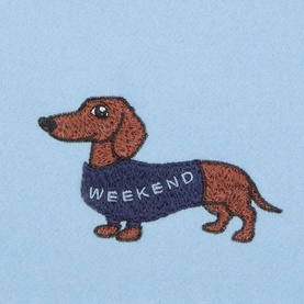 Fascia Embroidered Dog Scarf