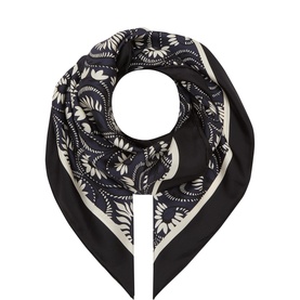 Printed Silk Square Scarf