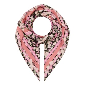 Floral Silk Square Scarf