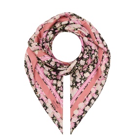 Floral Silk Square Scarf