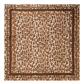 Leopard Silk Square Scarf