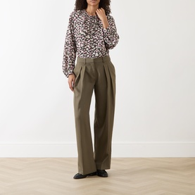 Cinema Silk Floral Print Blouse