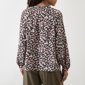 Cinema Silk Floral Print Blouse