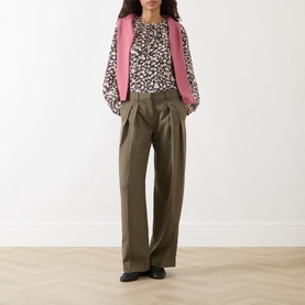 Cinema Silk Floral Print Blouse